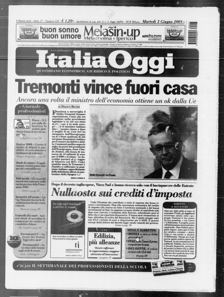 Italia oggi : quotidiano di economia finanza e politica